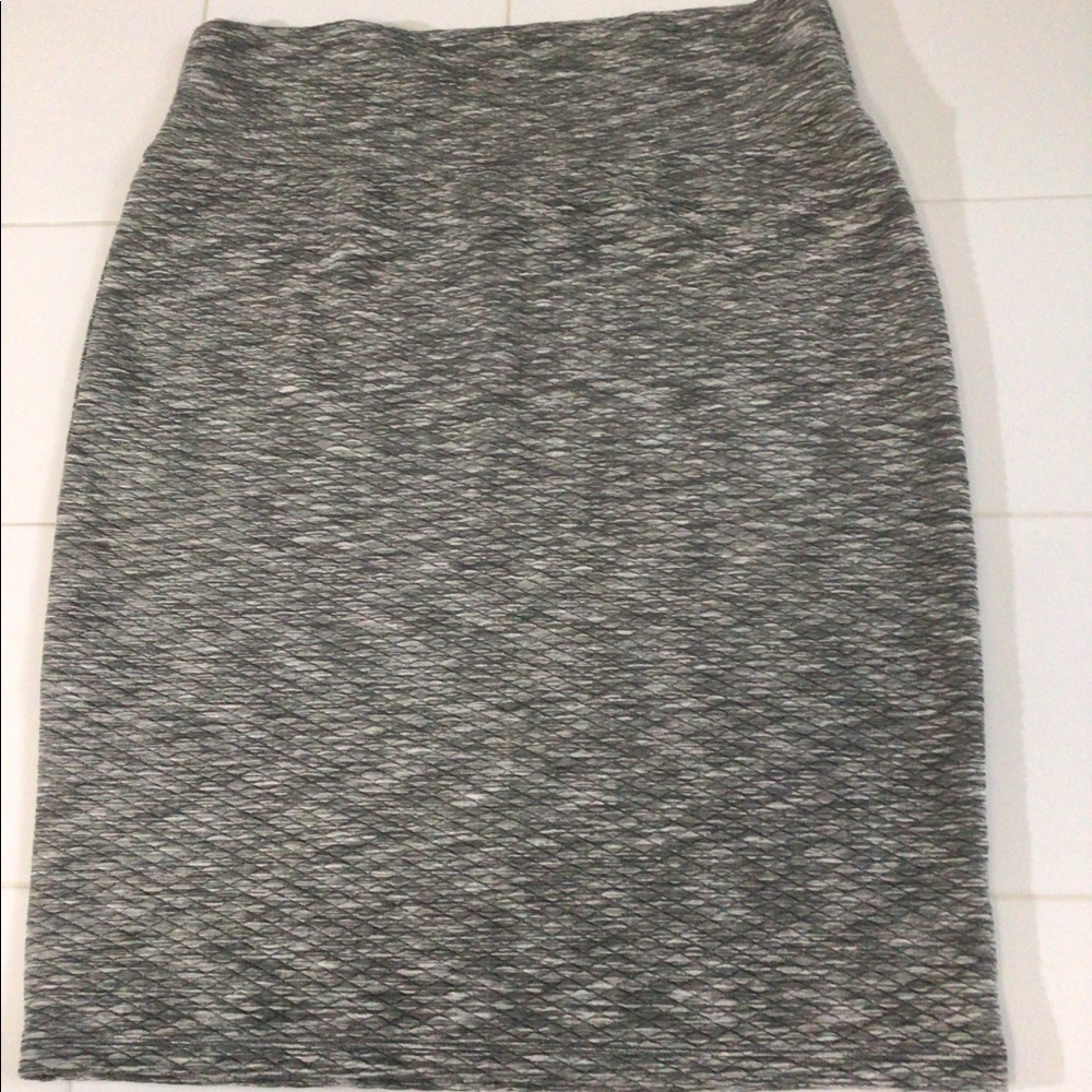 LuLaRoe Gray Marled Maxi Skirt